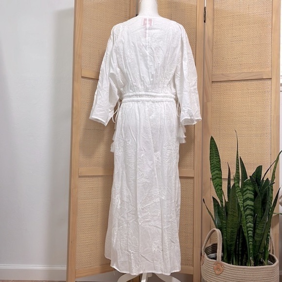 Solid & Striped The Kaftan Maxi Dress Size M White Swim Coverup - Picture 6 of 11